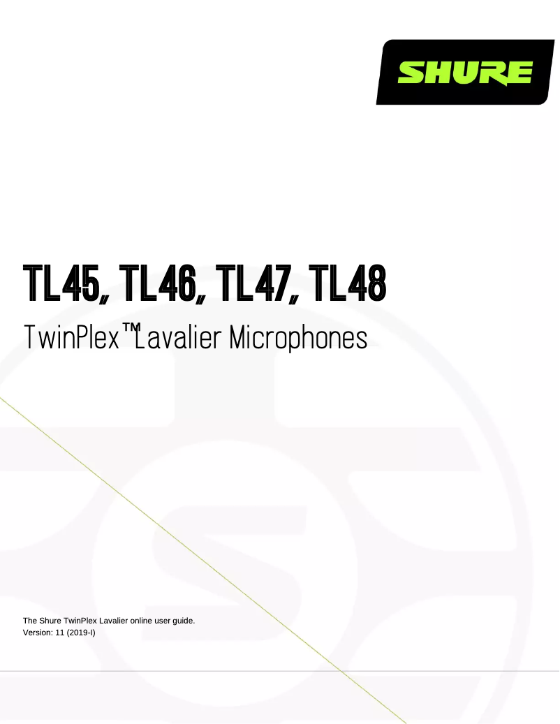Image de la première page du manuel de l'appareil TwinPlex TL47