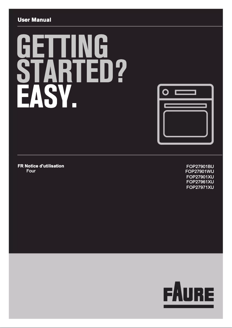 Página 1 del manual Manual de usuario Faure FOP27901WU