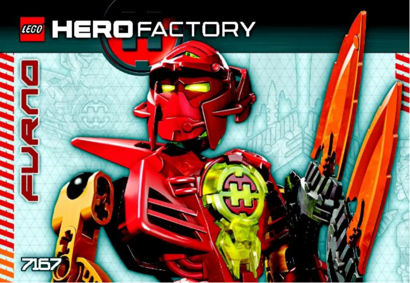 Image de la première page du manuel de l'appareil Hero Factory 7167