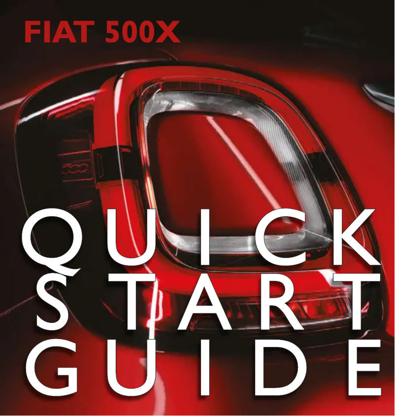 Image de la première page du manuel de l'appareil 500X (2022)