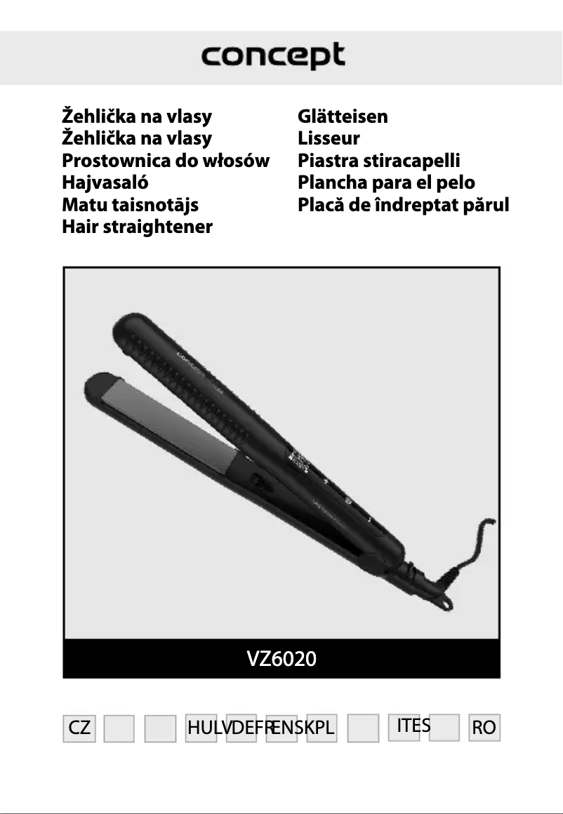 Image de la première page du manuel de l'appareil Elite VZ6020