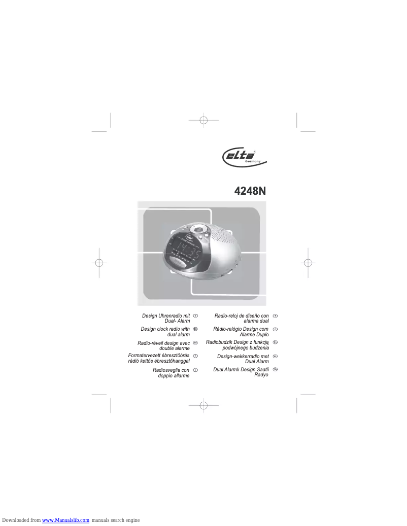 Page n°1 - Manuel utilisateur Elta 4248N