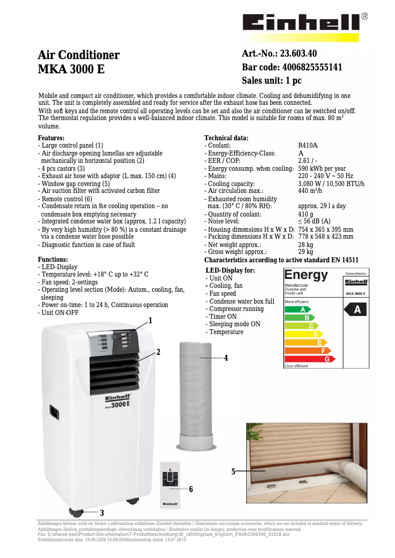 Image de la première page du manuel de l'appareil MKA 3000