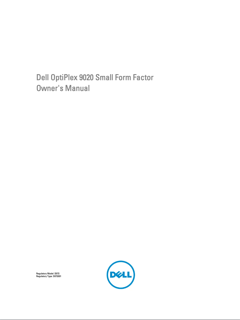 Page 1 de la notice Manuel utilisateur Dell OptiPlex 9020 Computador SFF BTX