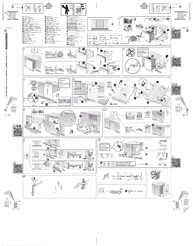 Page n°1 - Instructions / montage Junker JS65X00HVE