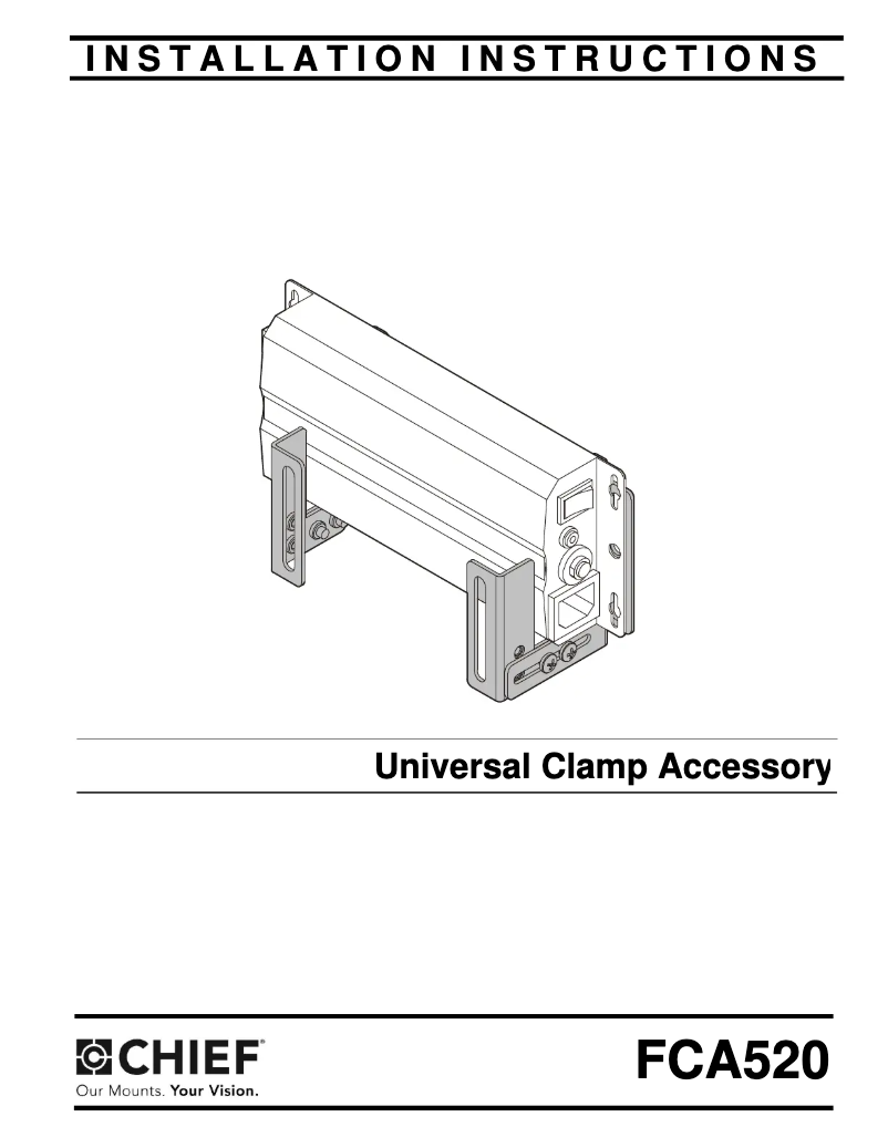 Page 1 de la notice Manuel utilisateur Chief FCA520