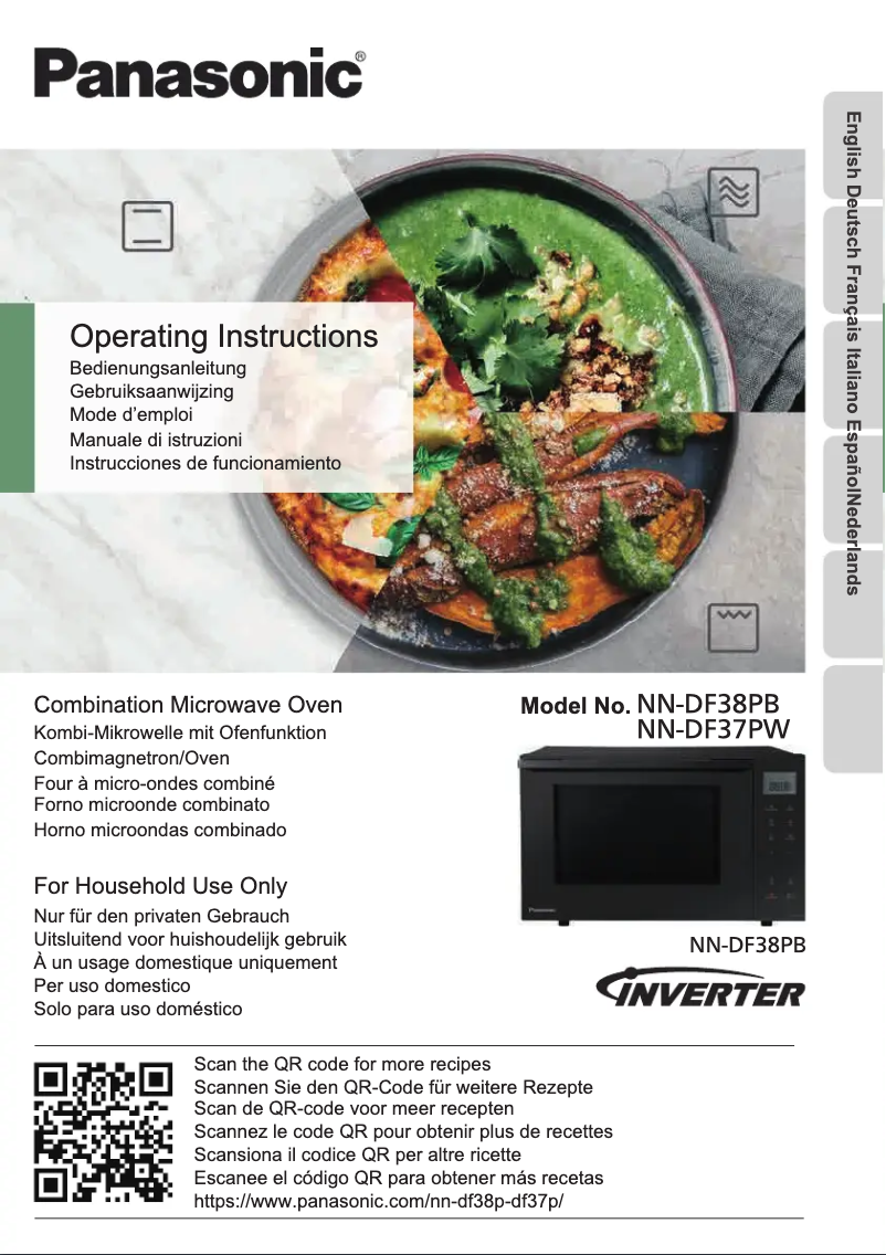 Page 1 de la notice Manuel utilisateur Panasonic NN-DF37PW