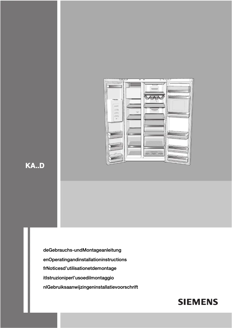 Page n°1 - Mode d'emploi Siemens KA62DP91