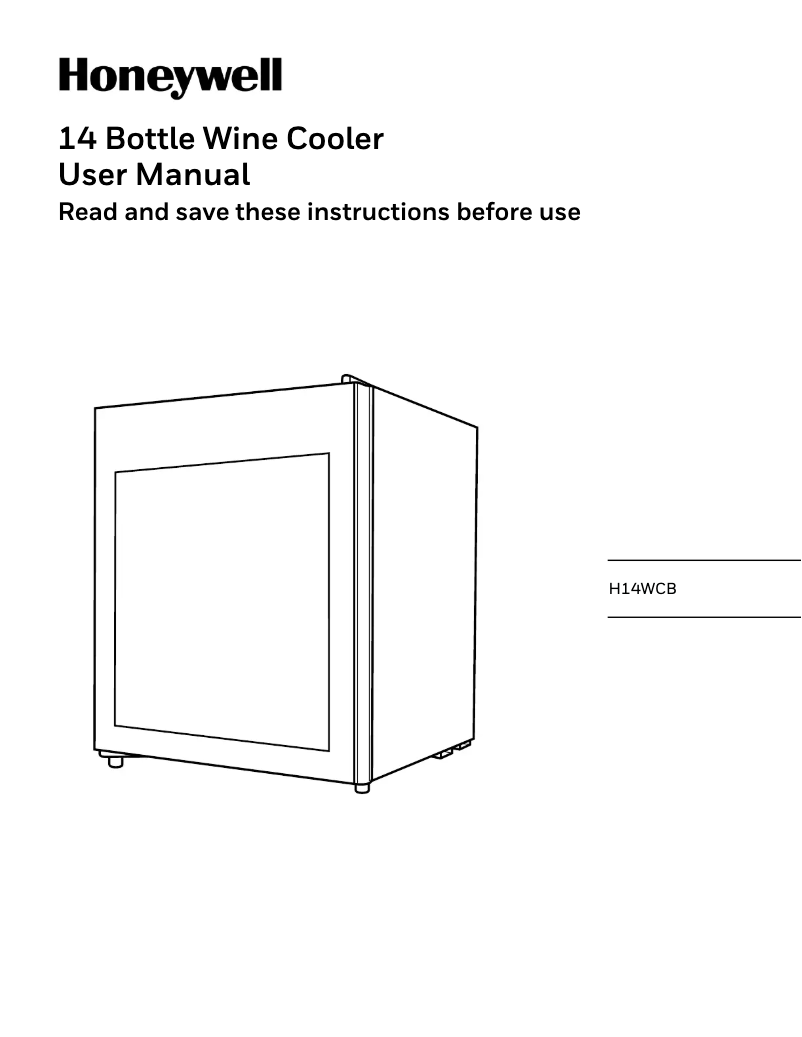 Page 1 de la notice Manuel utilisateur Honeywell H14WCB
