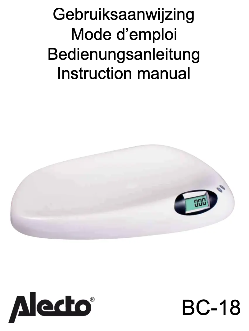 Page n°1 - Manuel utilisateur Alecto BC 18