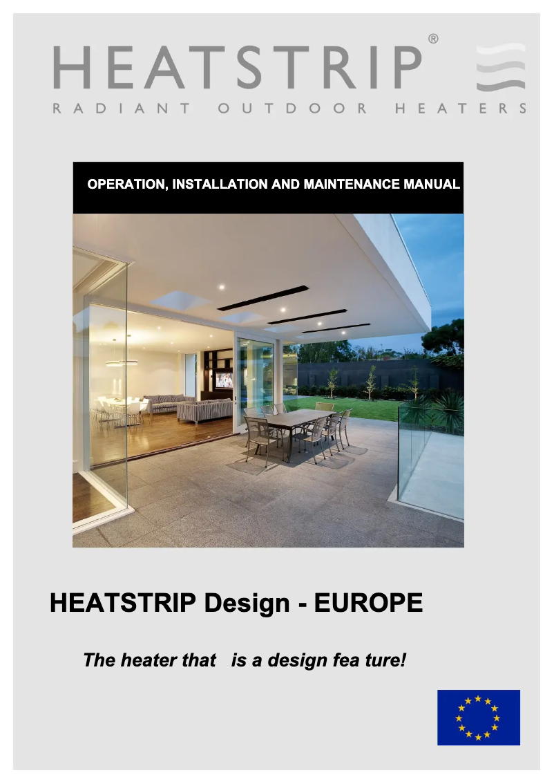 Page 1 de la notice Manuel utilisateur Heatstrip THD1500EU