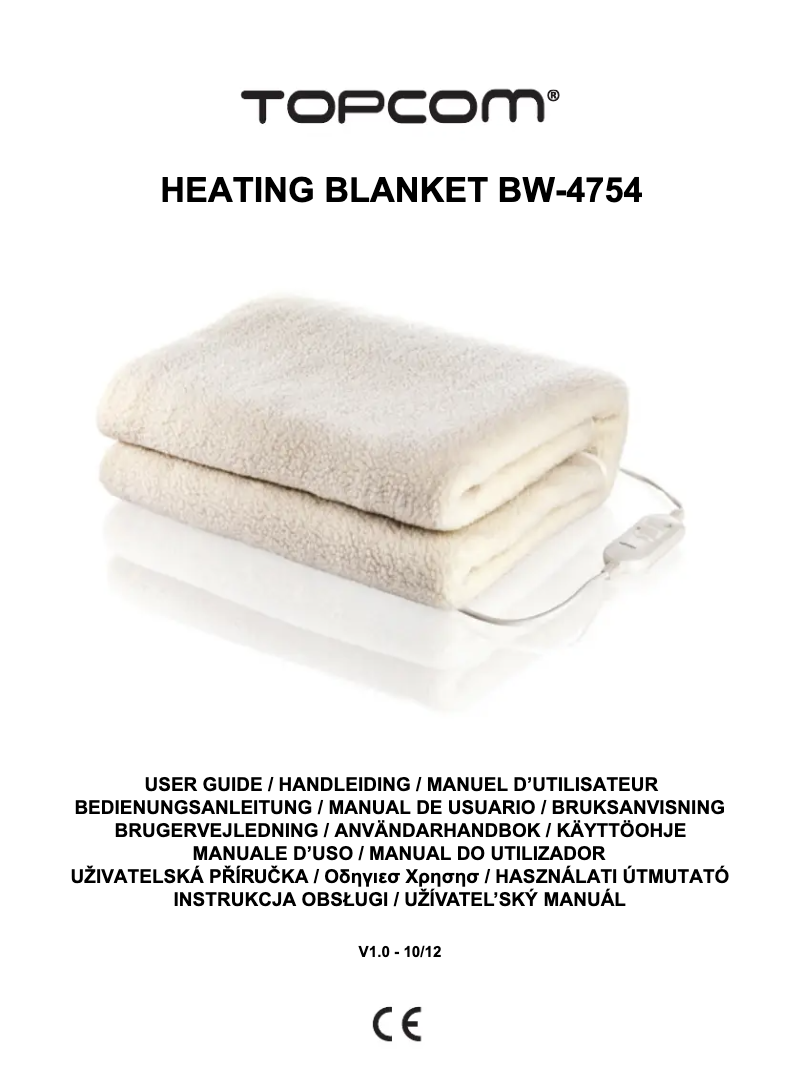 Image de la première page du manuel de l'appareil BW-4754