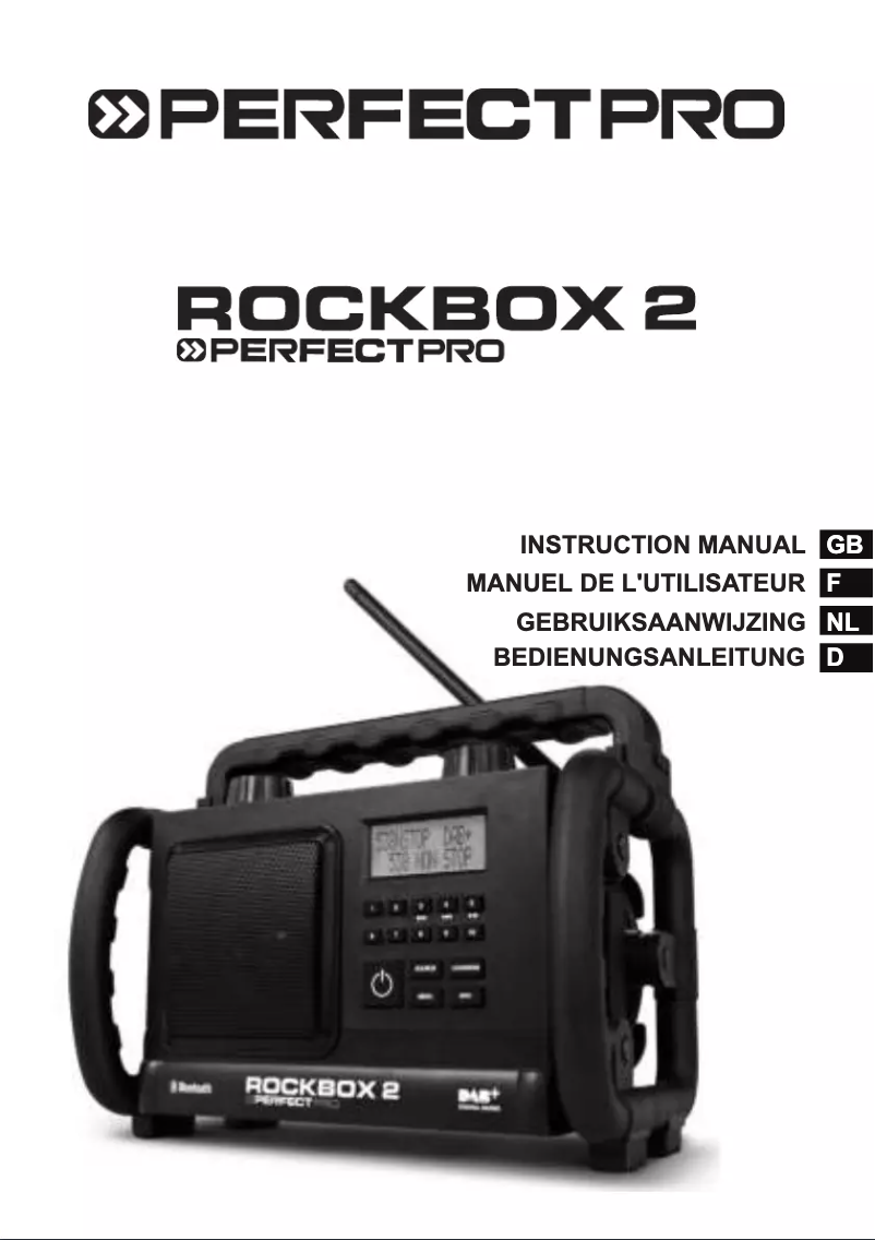 Image de la première page du manuel de l'appareil Rockbox 2