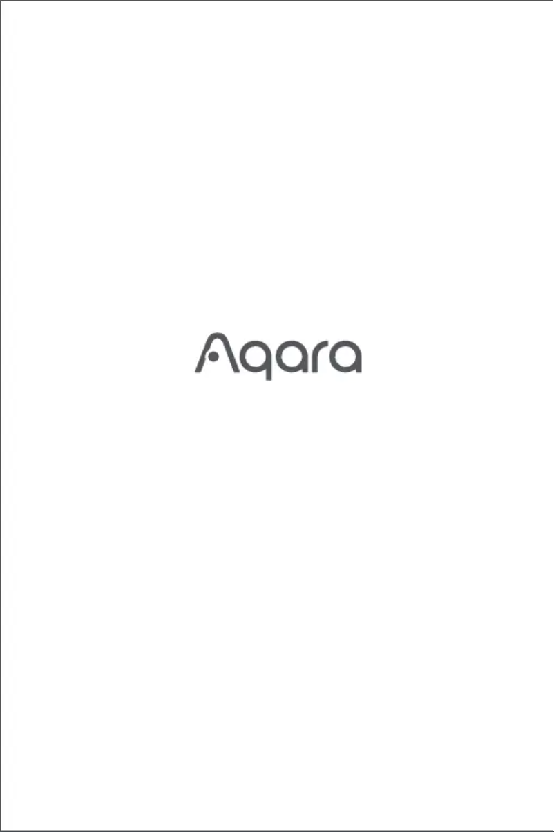 Page n°1 - Manuel utilisateur Aqara Curtain Driver E1