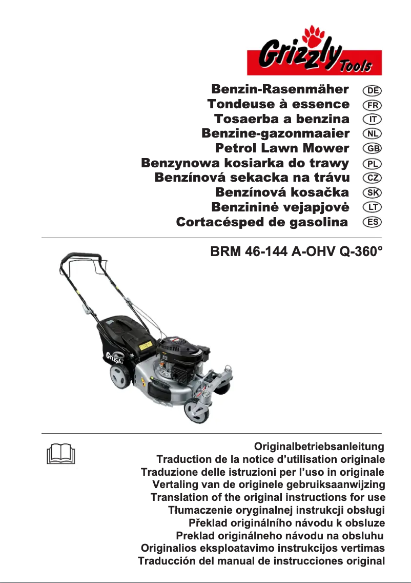 Page 1 de la notice Manuel utilisateur Grizzly BRM 46-144 A-OHV Q-360°