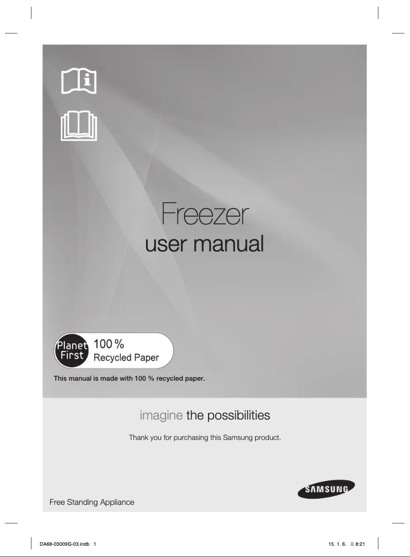 Page n°1 - Manuel utilisateur Samsung RZ28H6165SS