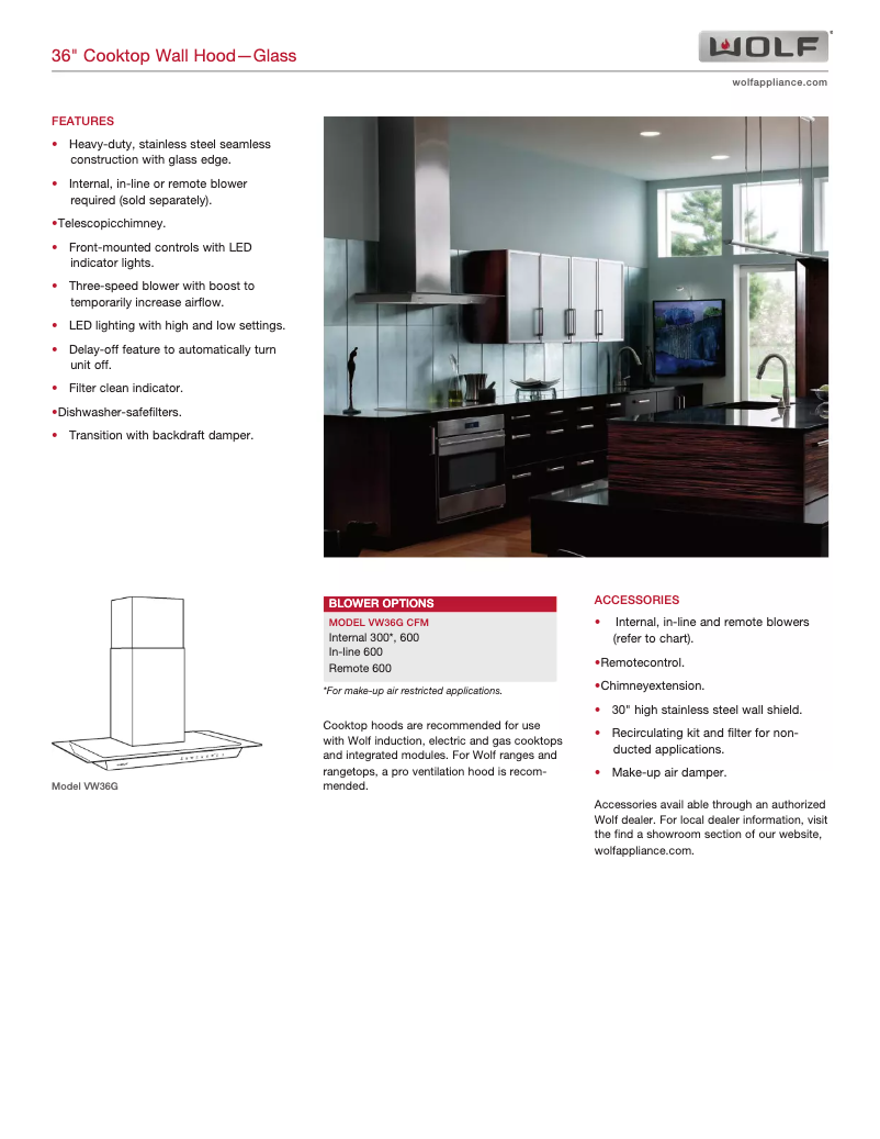 Image de la première page du manuel de l'appareil VW36G