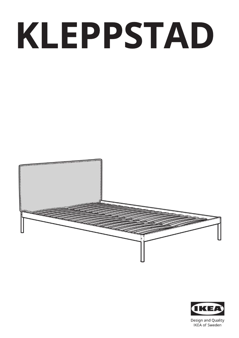 Page 1 de la notice Manuel utilisateur Ikea KLEPPSTAD 404.926.80