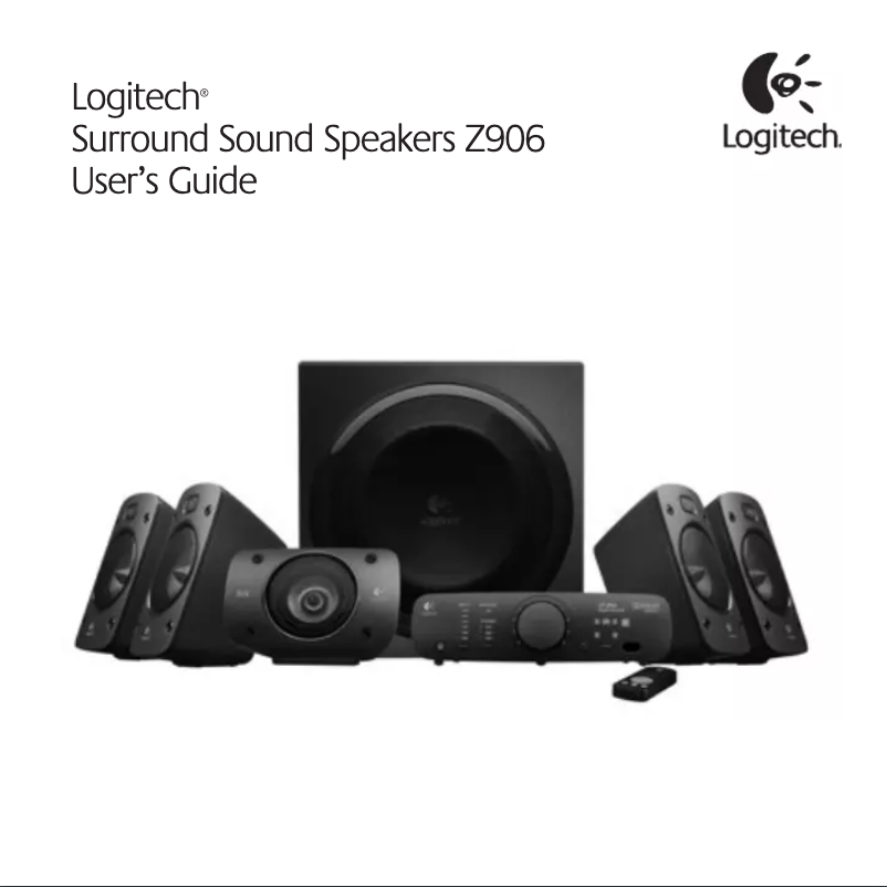 Page n°1 - Manuel utilisateur Logitech Z906