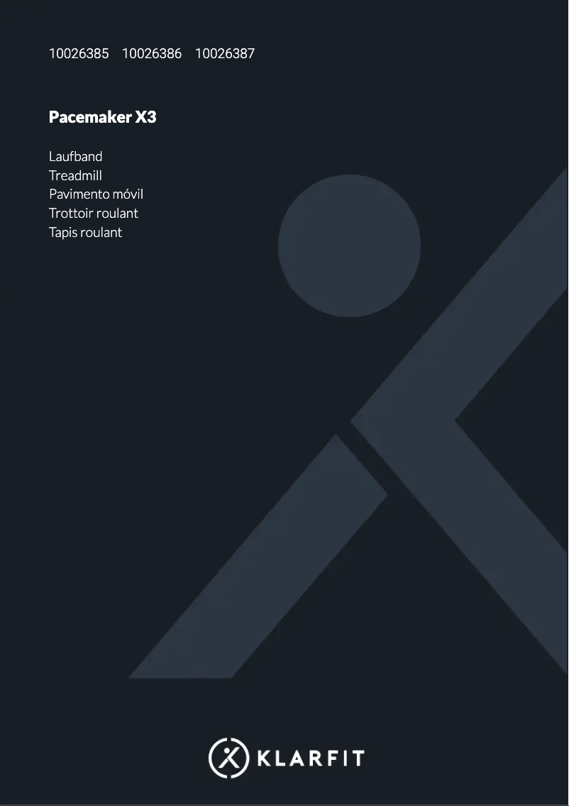 Image de la première page du manuel de l'appareil Pacemaker X3