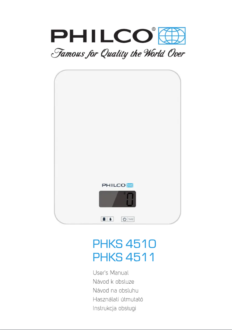 Page 1 de la notice Manuel utilisateur Philco PHKS 4510