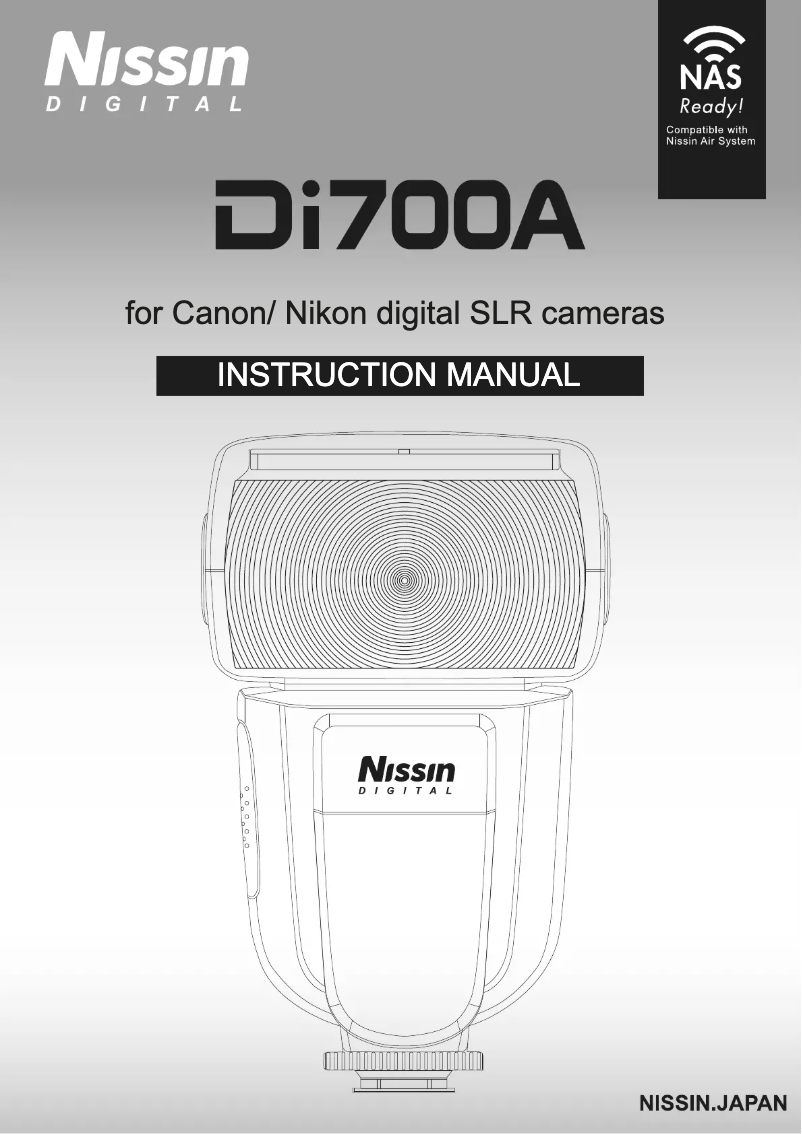 Página 1 del manual Manual de usuario Nissin Di700A Kit