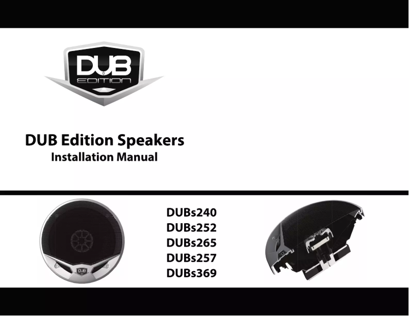 Page n°1 - Manuel utilisateur Jensen DUBs252