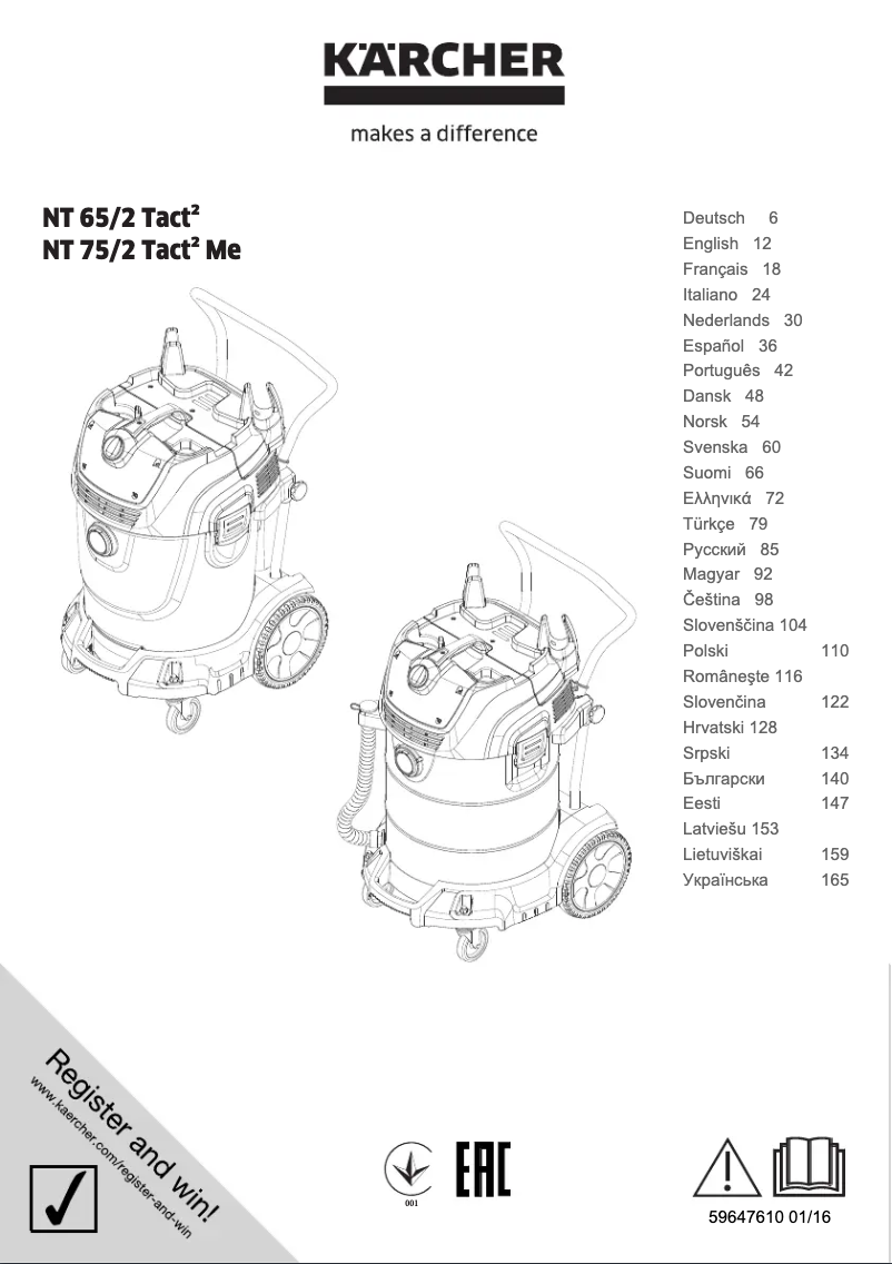 Image de la première page du manuel de l'appareil NT 75/2 Tact² Me