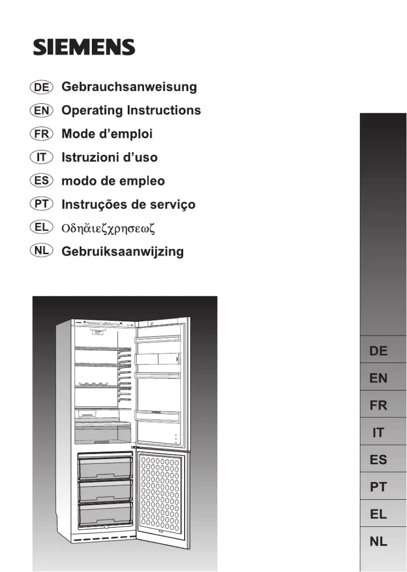 Page 1 de la notice Manuel utilisateur Siemens KG36SA30