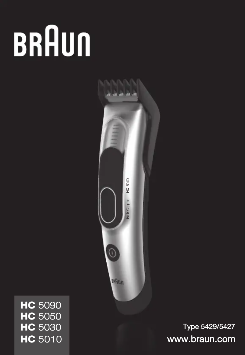 Page n°1 - Manuel utilisateur Braun HC5010