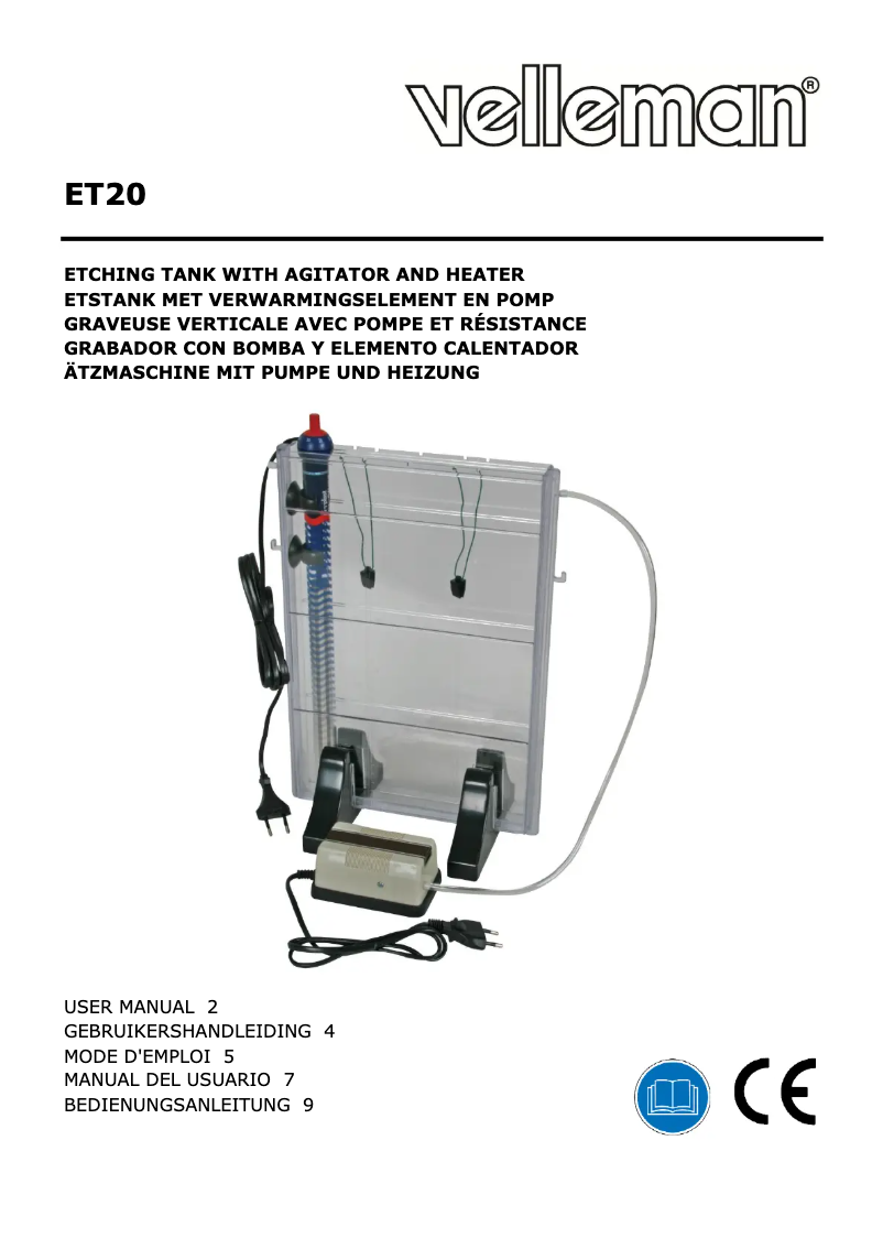 Página 1 del manual Manual de usuario Velleman ET20