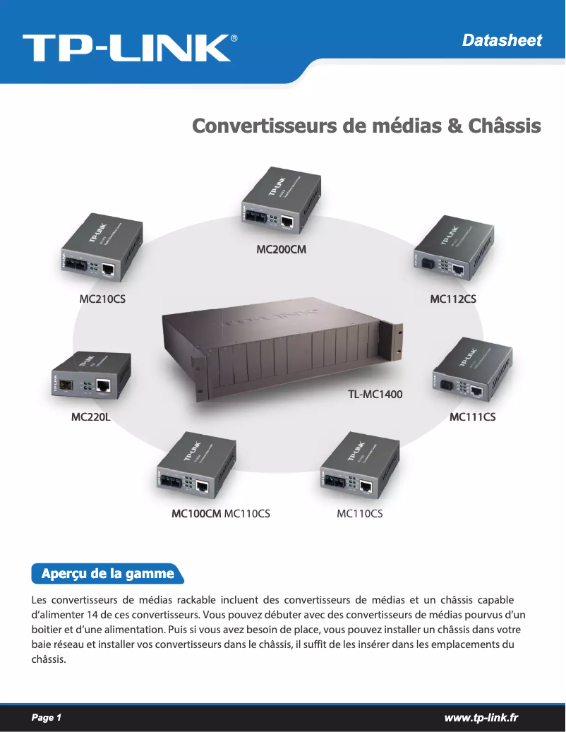 Página 1 del manual Manual de usuario TP-Link TL-MC1400