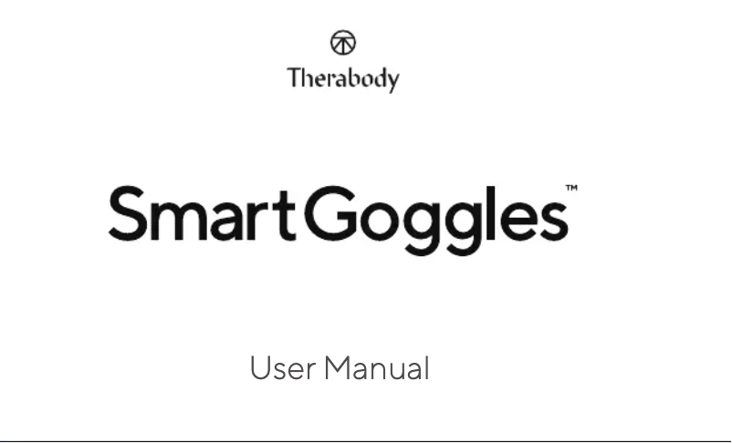 Page n°1 - Manuel utilisateur Theragun Smart Goggles