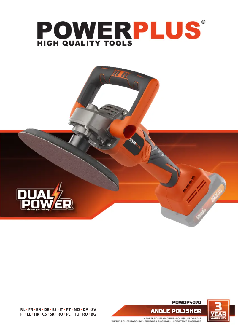 Page n°1 - Manuel utilisateur PowerPlus POWDP4070