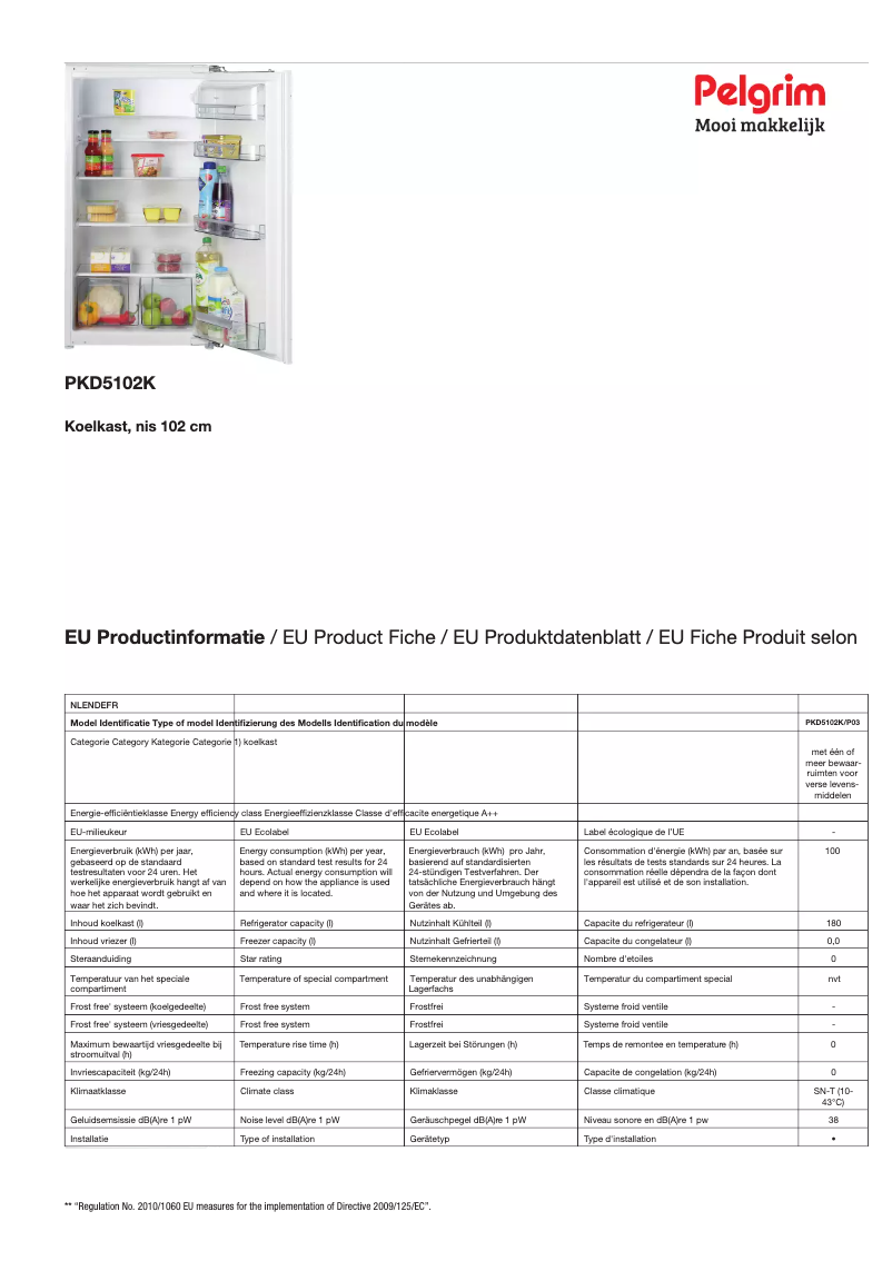Image de la première page du manuel de l'appareil PKD5102K