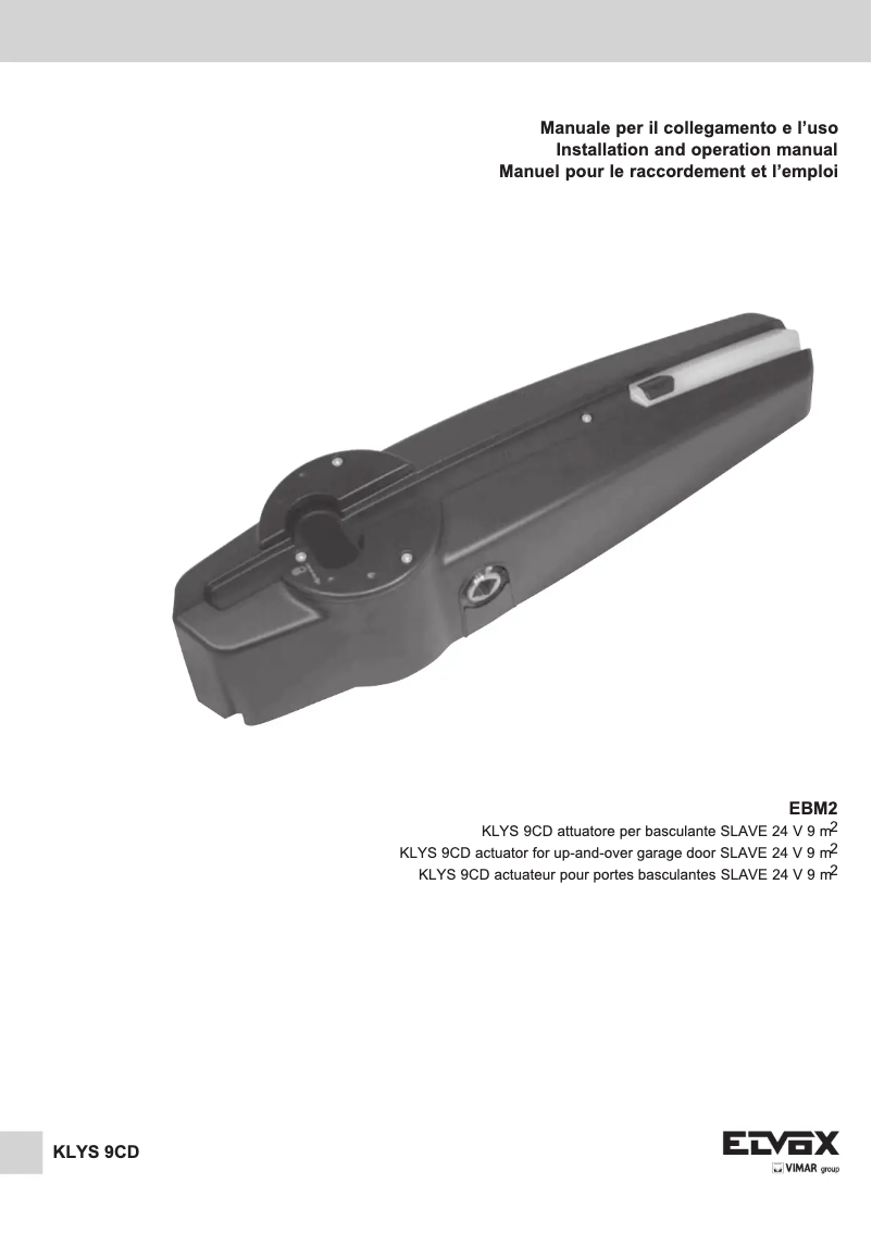 Page n°1 - Manuel utilisateur Vimar ELVOX EBM2