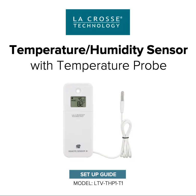 Page n°1 - Manuel utilisateur La Crosse Technology LTV-THP1-T1