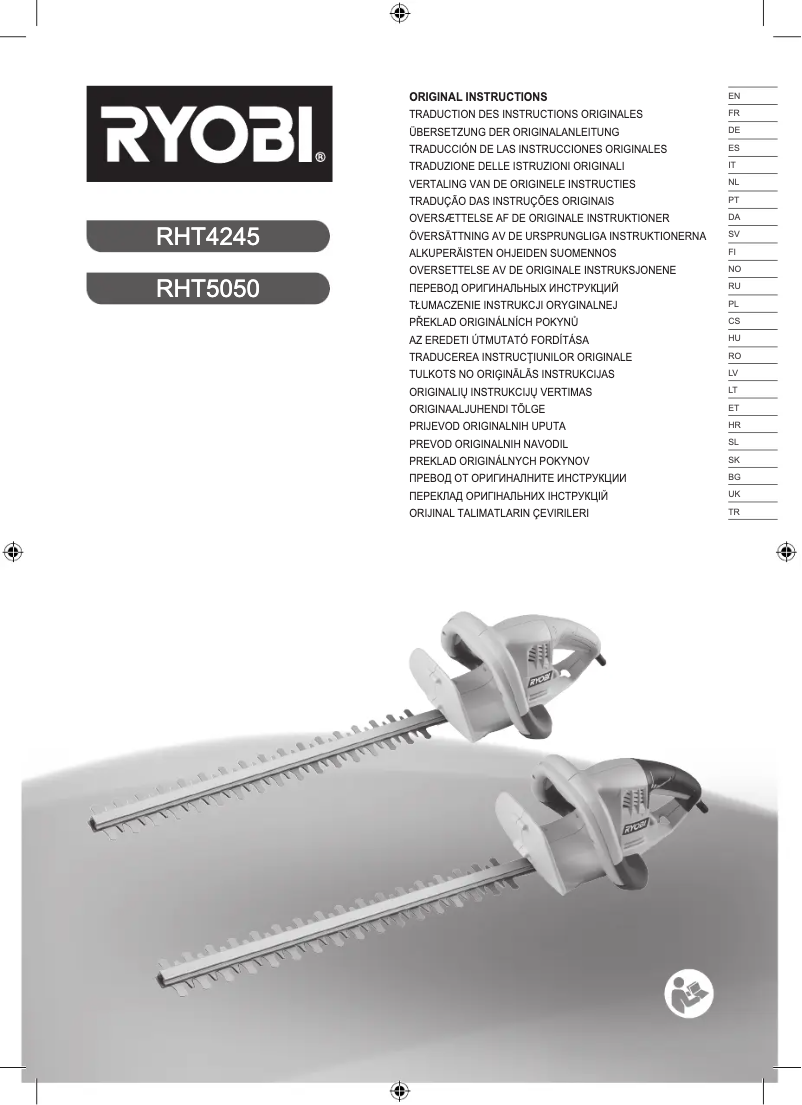 Página 1 del manual Manual de usuario RYOBI RHT4245
