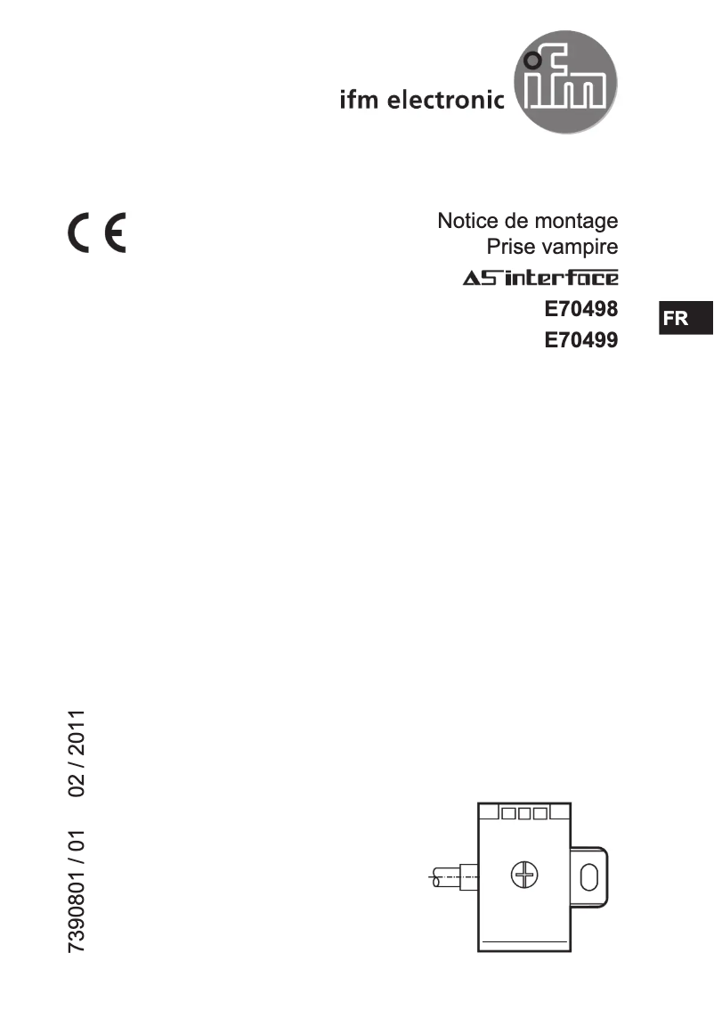 Page n°1 - Manuel utilisateur IFM E70498