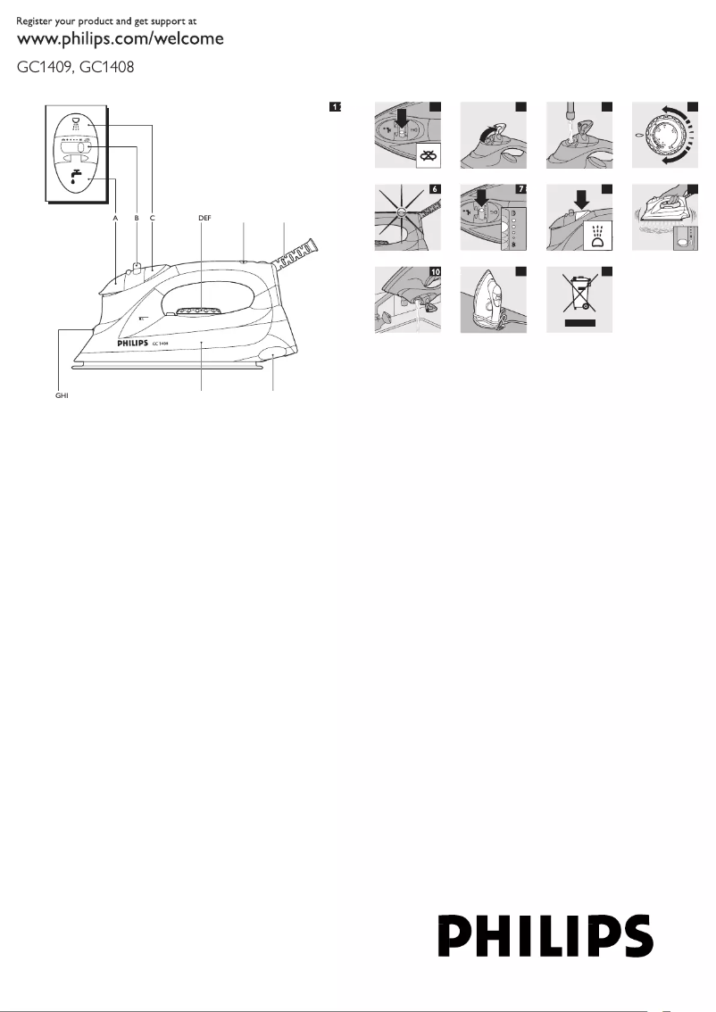 Image de la première page du manuel de l'appareil GC1408