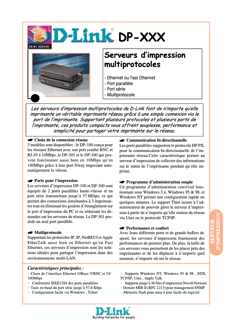 Imagen de la primera página del manual del dispositivo DP-300