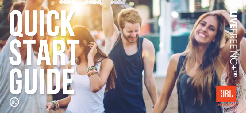 Page 1 de la notice Guide de démarrage rapide JBL Live Free NC+ TWS