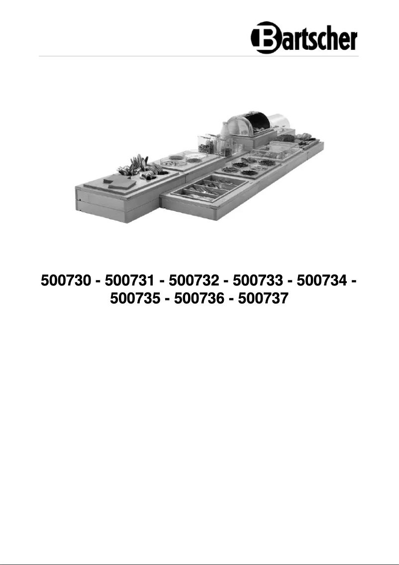 Page 1 de la notice Manuel utilisateur Bartscher GLS4