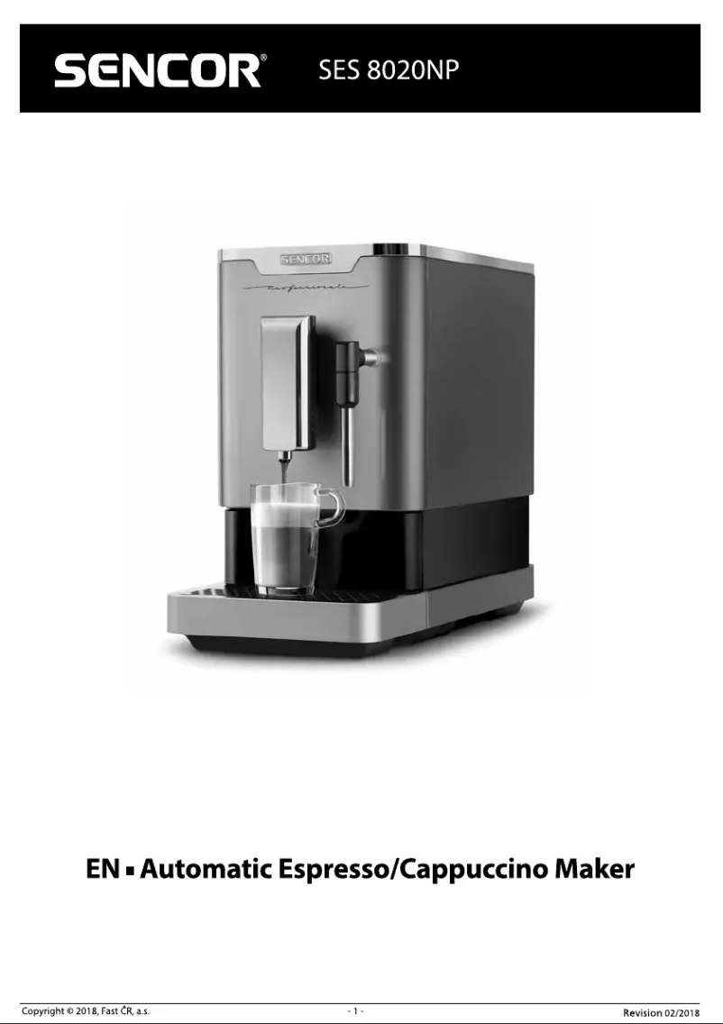 Page 1 de la notice Manuel utilisateur Sencor SES 8020NP