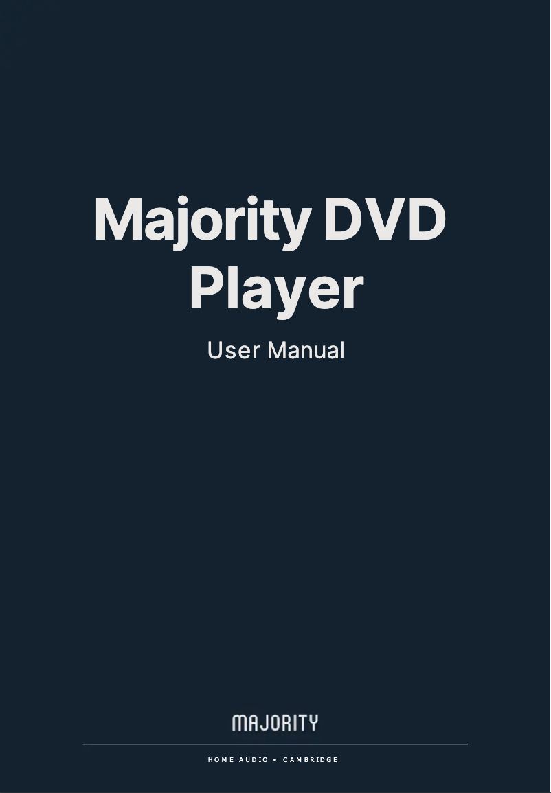 Page n°1 - Manuel utilisateur Majority DVD Player