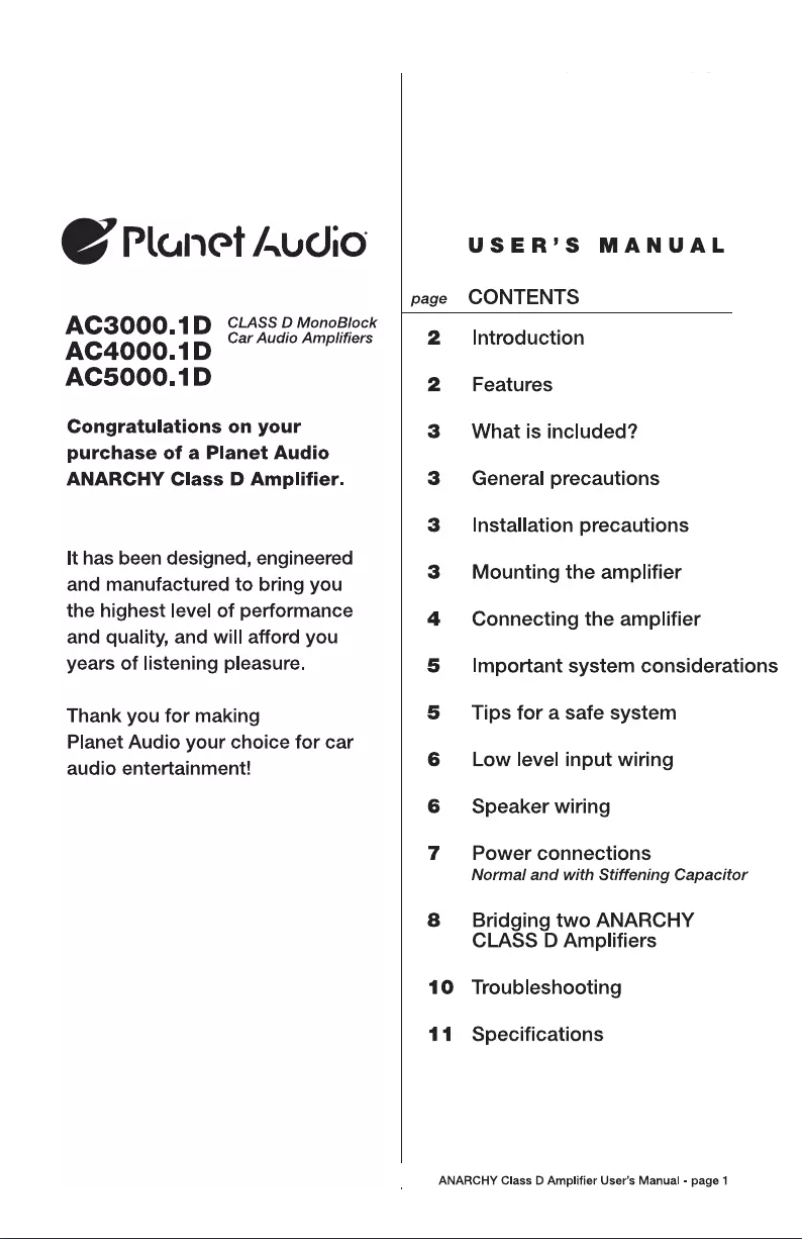 Image de la première page du manuel de l'appareil AC4000.1D