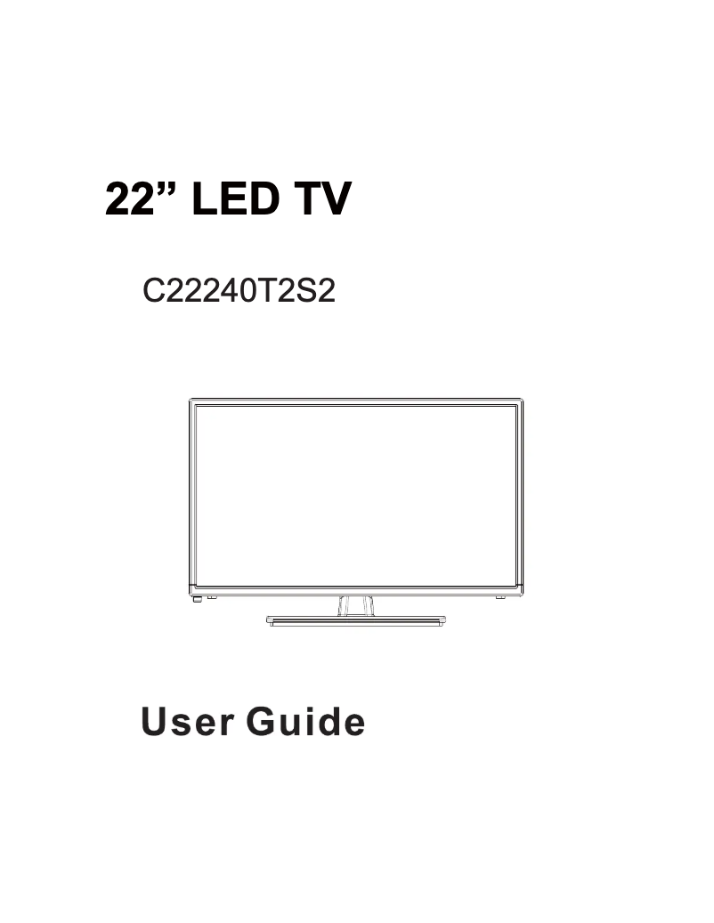 Image de la première page du manuel de l'appareil C22240T2S2