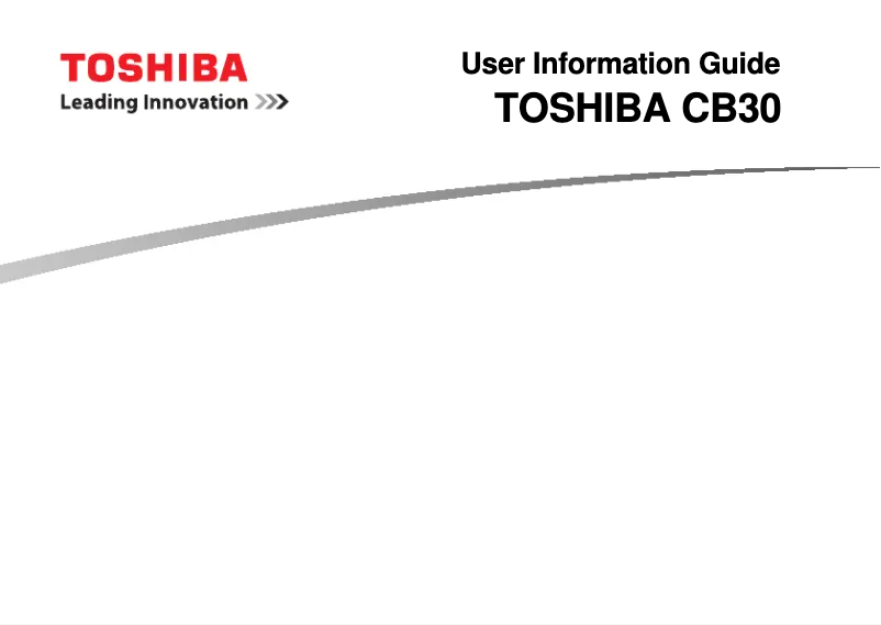 Page n°1 - Manuel utilisateur Toshiba Chromebook 2