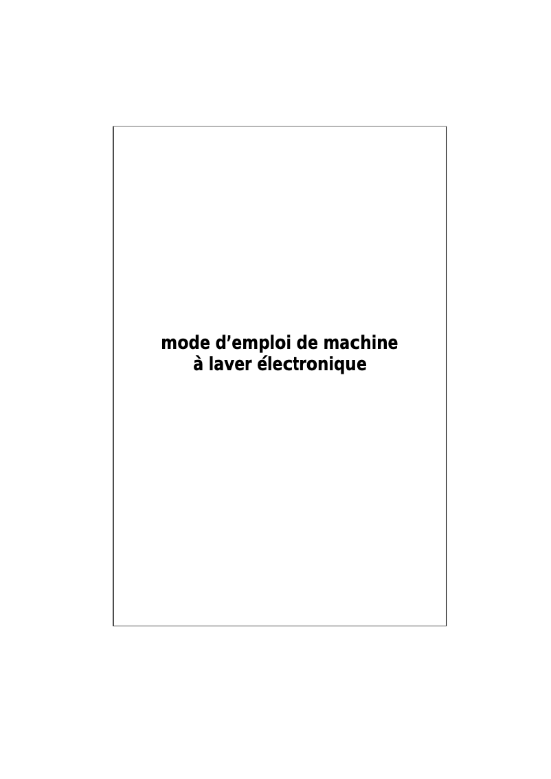 Page n°1 - Manuel utilisateur Clayton CL542JC