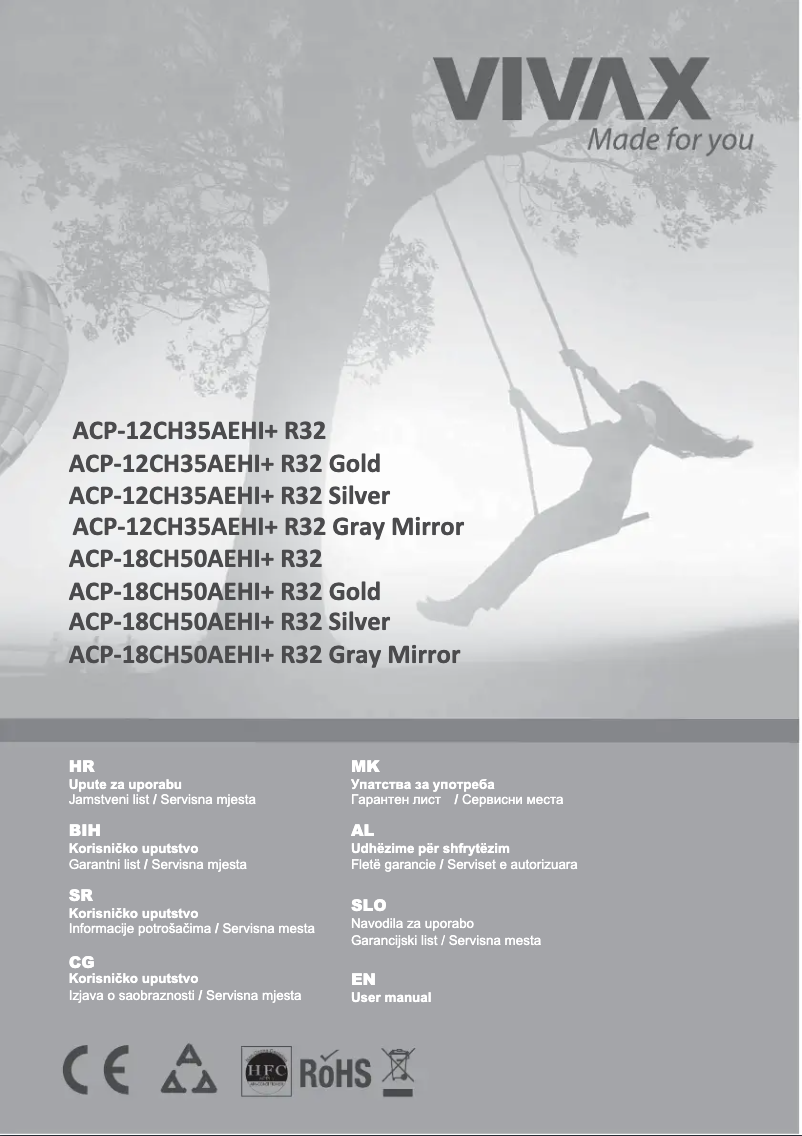 Página 1 del manual Manual de usuario Vivax ACP-12CH35AEHI+ R32